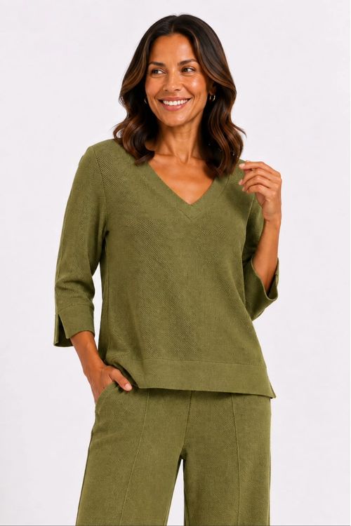 Blusa heritage pala larga verde